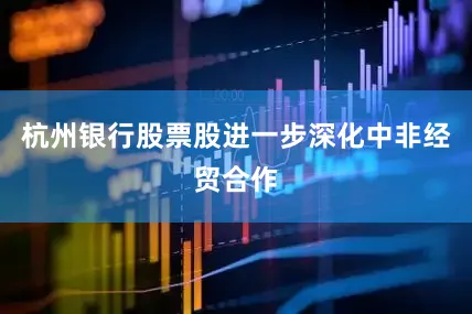 杭州银行股票股进一步深化中非经贸合作